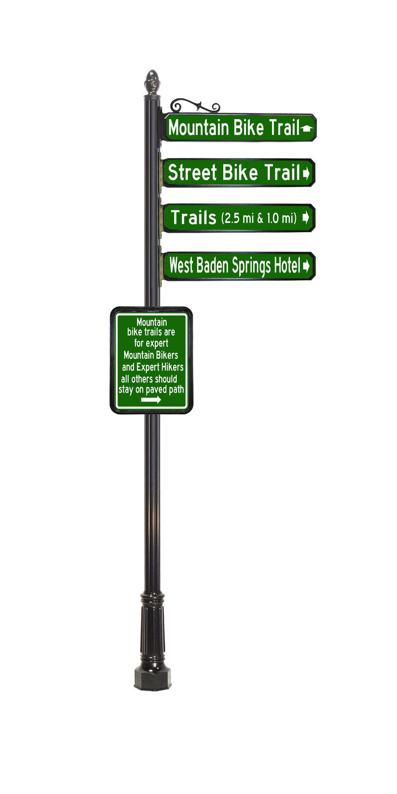 Decorative Wayfinding Sign - E - Capital StreetScapes